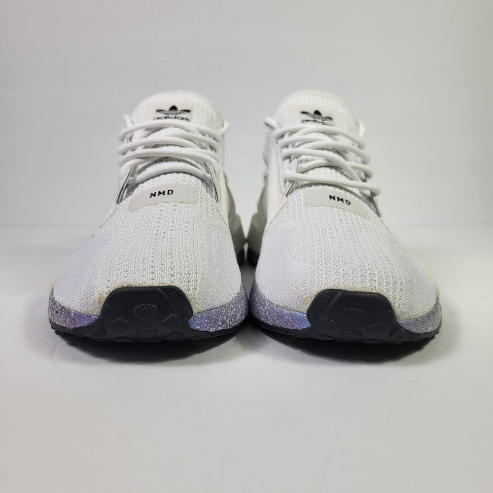 Adidas Originals Men NMD R1 V2 White Speckled Sneakers Sz 8 [GX5163] - Picture 2 of 9
